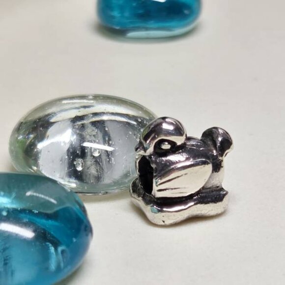 Authentic Trollbeads Retired Duck Duckling Sterling Silver Bead Charm - Picture 5 of 5